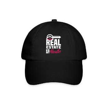 Real Estate Agent Business Job Real Estate - Baseball Cap - black/black - Front