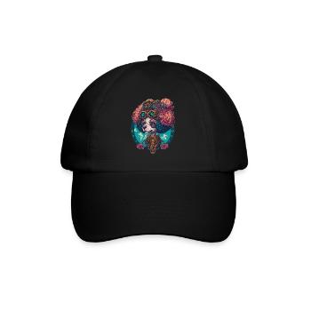 Steampunk caniche esthétique chien Design - Casquette classique - noir/noir - Devant
