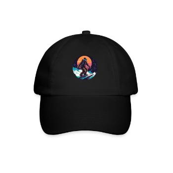 Snowboard ou ski puis après-ski - Casquette classique - noir/noir - Devant
