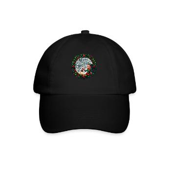 Merry Christmas design Funny Gift for Xmas Lovers - Baseball Cap - black/black - Front
