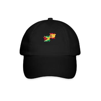 Drapeau de la Guyane, Espagne, Guyanais - Casquette classique - noir/noir - Devant