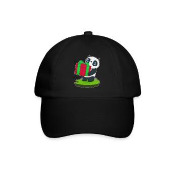Forfait Noël Panda - Casquette classique - noir/noir - Devant