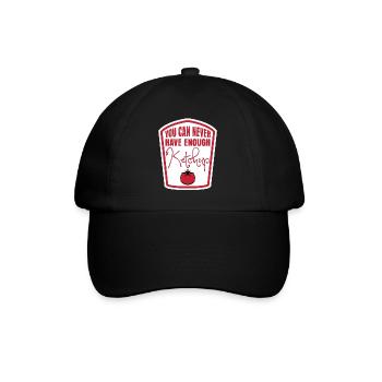 Tomato Ketchup Costume - Baseballkappe - Schwarz/Schwarz - Vorne
