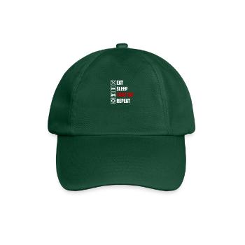 Eat, sleep, drive tractor, repeat - Baseball Cap - bottle green - Front