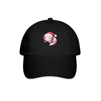 Axolotl Noël Axolotls mignons Joyeux Noël - Casquette classique - noir/noir - Devant