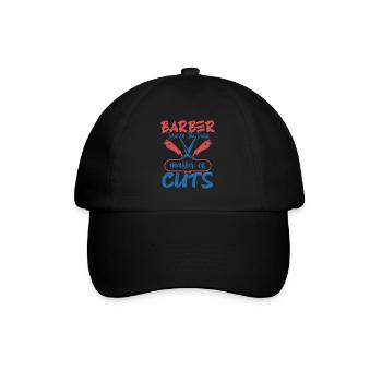 Barber Lord Of The Fades Master of Cuts Barbershop - Baseballkappe - Schwarz/Schwarz - Vorne