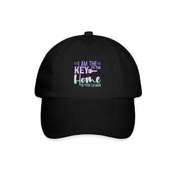 Je suis la clé de la maison de vos rêves 4 - Casquette classique - noir/noir - Devant