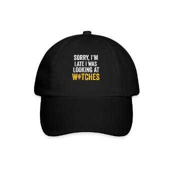 Watch Collector Horologist Collecting Watches - Baseball Cap - black/black - Front