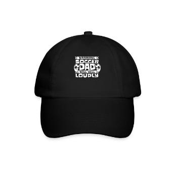 Attention : le papa footballeur va crier fort Futbol - Casquette classique - noir/noir - Devant