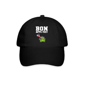 Bon Appe-Yeet Biologe - Baseballkappe - Schwarz/Schwarz - Vorne