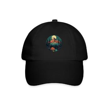 Forest Nature Trekking Adventure - Baseball Cap - black/black - Front