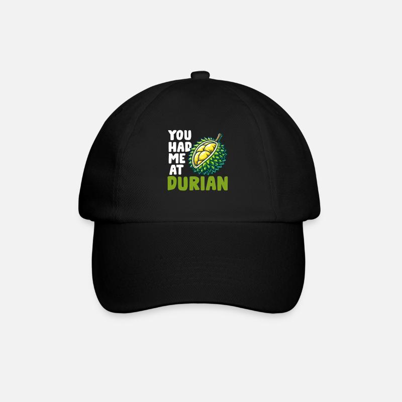 Durian Fruit Lover Funny Durio Zibethinus Men - Baseball Cap - black/black