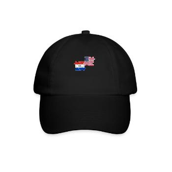 Paraguay USA Drapeau américain Paraguayen - Casquette classique - noir/noir - Devant