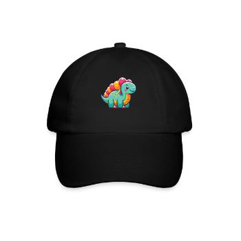Dinosaur Baby Dindinosaur Kids - Baseball Cap - black/black - Front