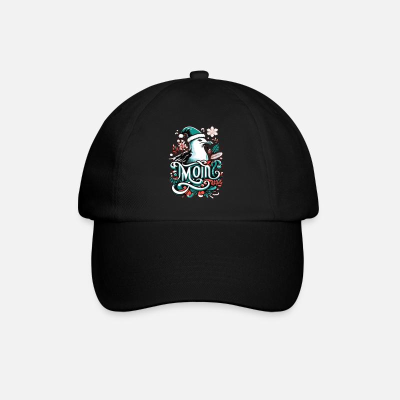 Moin Möwe Moin Sprüche Hamburg Moin Dialekt - Baseballkappe - Schwarz/Schwarz