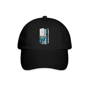 Kitesurf Kitesurf Kitesurf Kiteboarder - Casquette classique - noir/noir - Devant