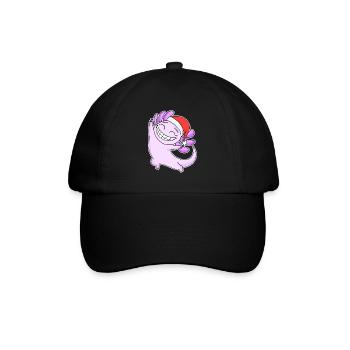 Axolotl Christmas - Baseball Cap - black/black - Front