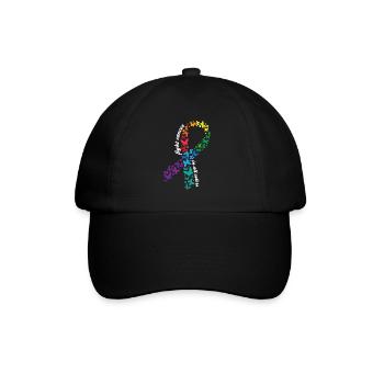 Fight Cancer In All Colors Cancer Awareness Month - Baseball Cap - black/black - Front