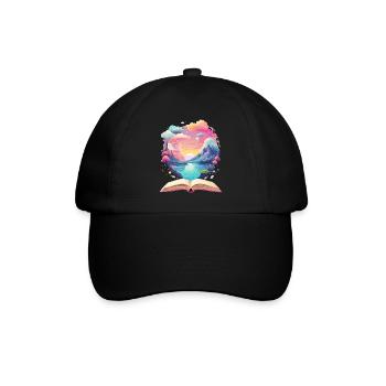 Mondes de livres enchanteurs - Casquette classique - noir/noir - Devant