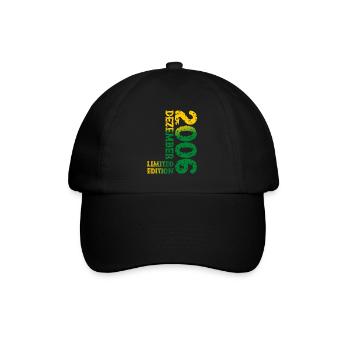2006 December Limited Edition 17th Birthday Decoration - Baseball Cap - black/black - Front