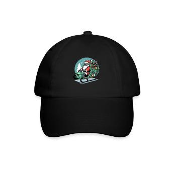 Eco-Friendly Sustainable Christmas Electric Sleigh - Baseball Cap - black/black - Front