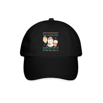 Is It Christmas Break Yet? Sweet snowman teacher - Baseball Cap - black/black - Front