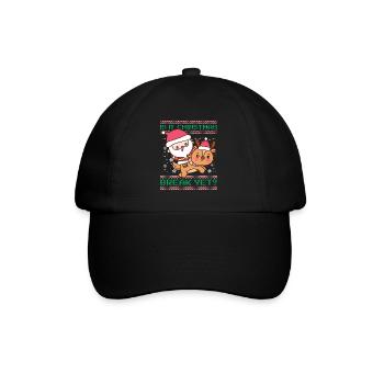 Is It Christmas Break Yet? Santa Claus Teacher - Baseball Cap - black/black - Front