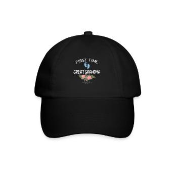 First time great grandma 2024 New Baby for granny - Baseball Cap - black/black - Front
