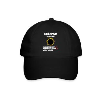 Eclipse to do List Path of Totality Total Solar - Baseballkappe - Schwarz/Schwarz - Vorne