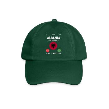 Drapeau albanais Aigle albanais Shqiponja - Casquette classique - vert bouteille - Devant