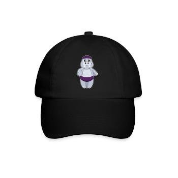 Été du bonnet de baignade hippopotame - Casquette classique - noir/noir - Devant