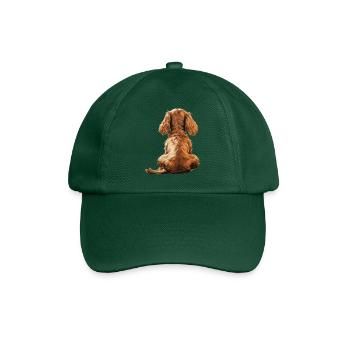 Cocker Spaniel - Baseballkappe - Flaschengrün - Vorne