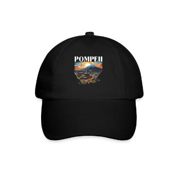 Pompeji Geschichte Reisen Ich liebe das Römische Reich - Baseballkappe - Schwarz/Schwarz - Vorne