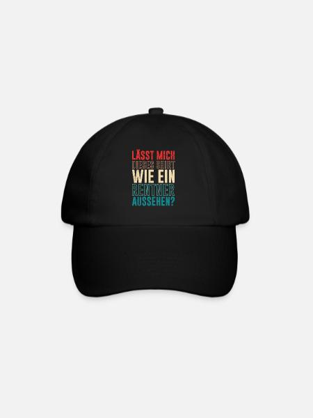 Lässt mich dieses Shirt wie ein Rentner aussehen - Baseballkappe - Schwarz/Schwarz