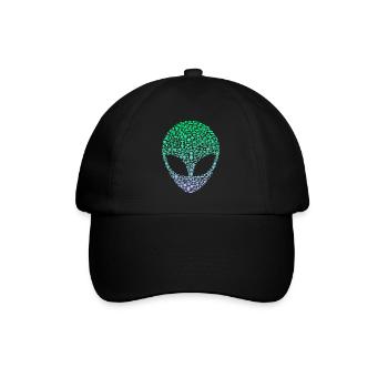 Tête extraterrestre d’OVNI martien extraterrestre - Casquette classique - noir/noir - Devant