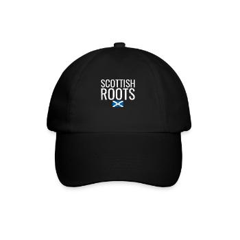 Scottish Roots Vintage Scottish Flag Scots - Baseball Cap - black/black - Front