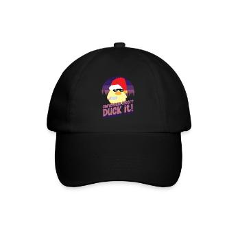 Noël Duck it - Ente mit Messer Duck with Knife - Casquette classique - noir/noir - Devant