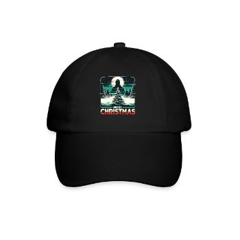 Merry Christmas Festive Slasher Candy Cane Menace - Baseballkappe - Schwarz/Schwarz - Vorne
