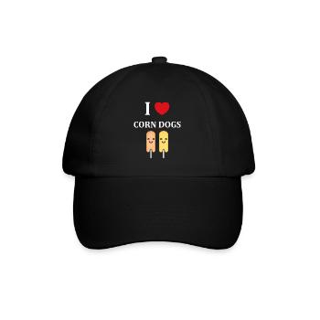 Mais Hundefutter - Baseballkappe - Schwarz/Schwarz - Vorne