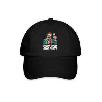 Karneval Eskalation Köln Kostüm Kölsch Bier Party - Baseballkappe - Schwarz/Schwarz - Vorne