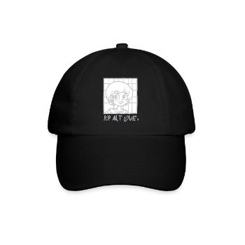 L’anime de dessin animé rencontre l’amour du pop art - Casquette classique - noir/noir - Devant