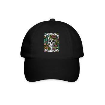 Pflanzen statt Menschen Pflanzen Gärtner Gärtnern - Baseballkappe - Schwarz/Schwarz - Vorne