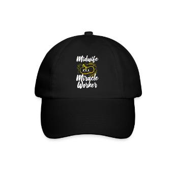 Nurse Midwife Birth Worker Midwife - Baseball Cap - black/black - Front