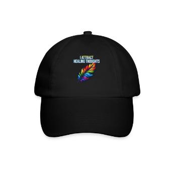 Yoga, Pleine conscience, Pratique, Méditation, Manifestation - Casquette classique - noir/noir - Devant