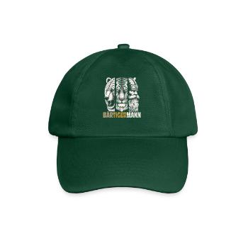 Bärtigermann Bär Tiger Mann Geschenk Bart - Baseballkappe - Flaschengrün - Vorne