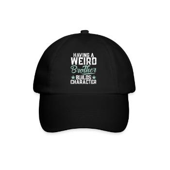 Brother Gifts - Baseballkappe - Schwarz/Schwarz - Vorne