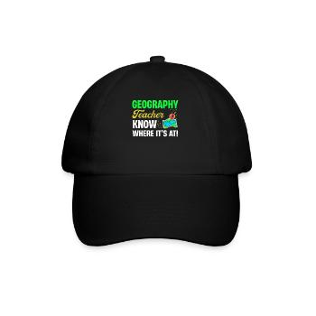 Geography teachers know what it's all about! Chair - Baseball Cap - black/black - Front