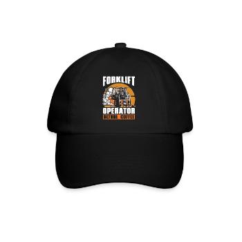 Forklift Operator Before Warehouseman Coffee Lover - Baseball Cap - black/black - Front