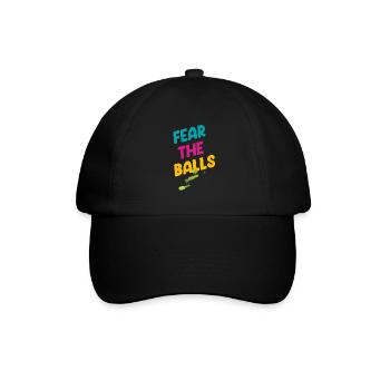 Peur Des Couilles Drôle - Casquette classique - noir/noir - Devant