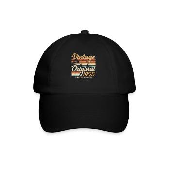 Vintage Anniversary Made in 1955 Retro 1955 - Baseball Cap - black/black - Front